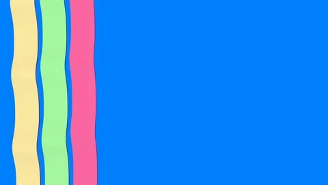 Background with cyclic ribbon animation Stock Footage 104738224