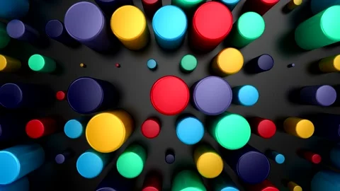 Background of Cylinders Stock Footage 206054890