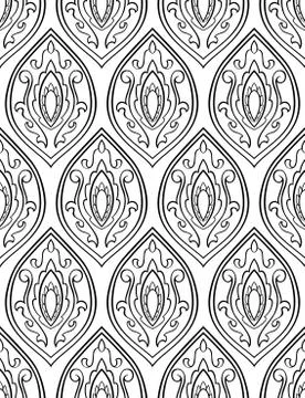 Background with damask. Stock Illustration