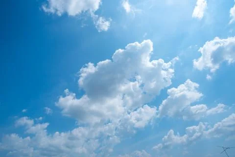 Background of dark clouds before a thunder-storm Stock Photos