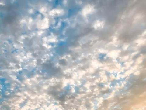 Background of dark clouds before a thunder-storm Stock Photos