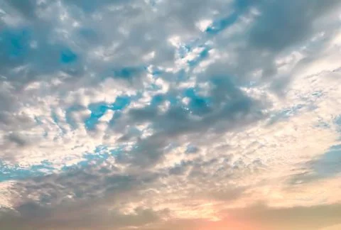 Background of dark clouds before a thunder-storm Stock Photos