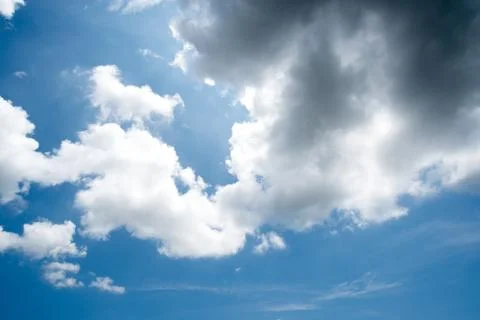 Background of dark clouds before a thunder-storm 스톡 사진