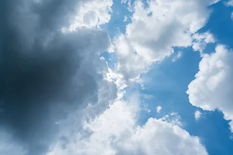 Background of dark clouds before a thunder-storm 写真素材