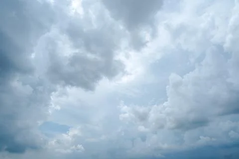 Background of dark clouds before a thunder-storm 스톡 사진