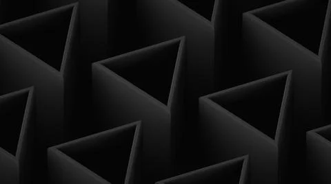 Background in dark colors with triangular elements Foto stock