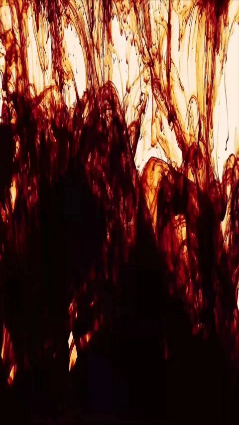 Background with dark hanging shapes. Cinematic peach Видео 339779031
