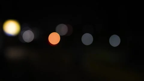 Background dark night blur bokeh road vehicles light effect Stock Footage 293518151