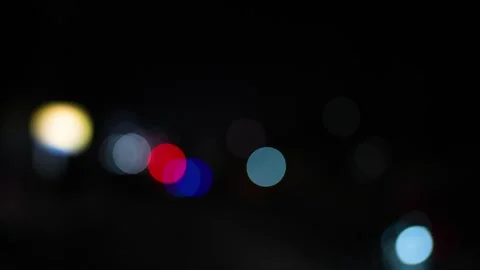 Background dark night blur bokeh road vehicles light Stock Footage 293518182