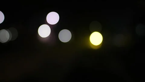 Background dark night bokeh blur road light effect Stock Footage 293518297