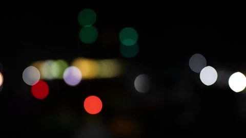 Background dark night bokeh blur vehicles glow light Stock Footage 293518627