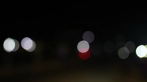 Background dark night bokeh road vehicles light Stock Footage 293518913