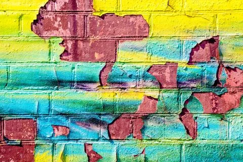 Background of dark orange brick laid horizontally 写真素材