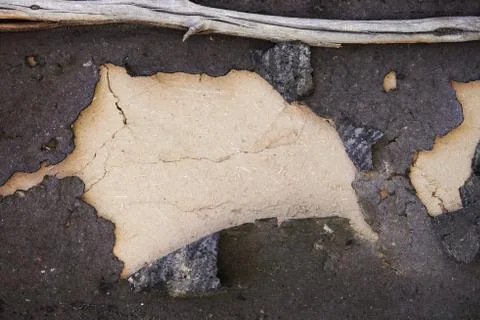 Background of dark roofing material Stock Photos