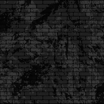 Background dark texture old brickwork, peeling paint - Vector 스톡 일러스트