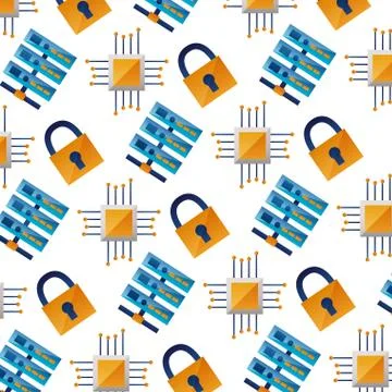 Background database motherboard circuit security 스톡 일러스트