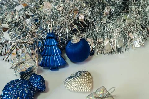 Background of decorated christmas and new year. Stock Photos