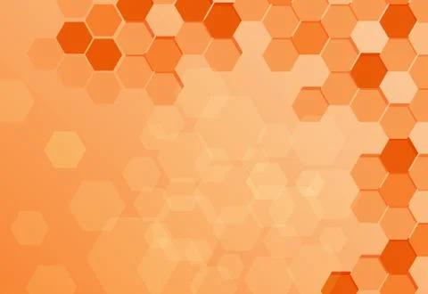 Background design with abstract patterns in orange Stock Illustration