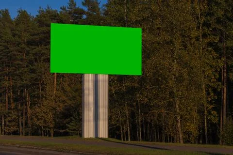 Background for design, billboards on city streets and along roads Foto stock