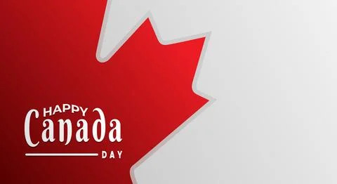 Background design of canada independence day and flag symbol Stock Illustration
