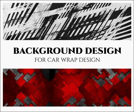 Background Design for car wrap design Stock Illustration