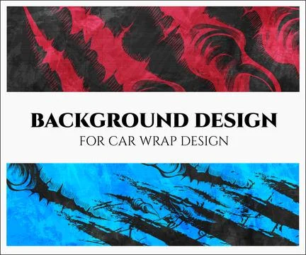 Background Design for car wrap design Stock Illustration