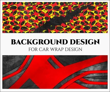 Background Design for car wrap design Stock Illustration