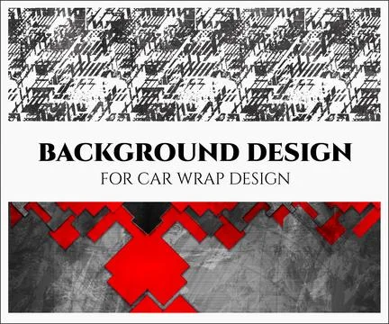 Background Design for car wrap design Stock Illustration