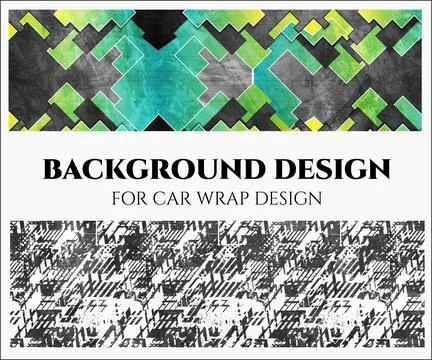 Background Design for car wrap design Stock Illustration