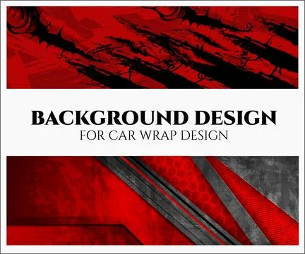 Background Design for car wrap design Stock Illustration