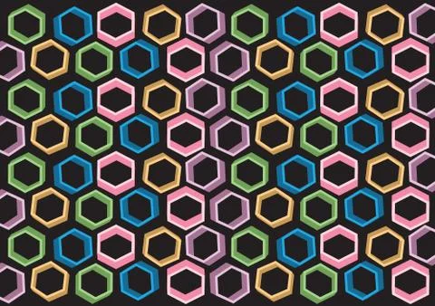 Background design consist of multicolored shapes Stock Illustration