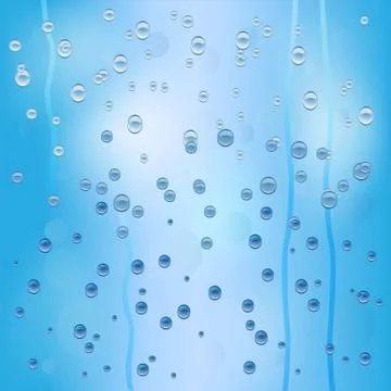 Background for a design with the drops of rain Stock Illustration