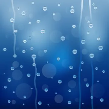 Background for a design with the drops of rain Stock Illustration