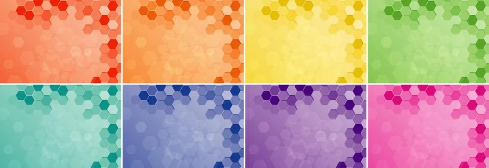 Background design with hexagon patterns Stockillustratie