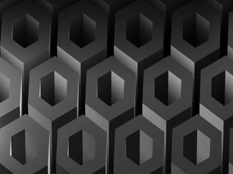 Background Design Looping Animation of Hexes Stock Footage 70101503