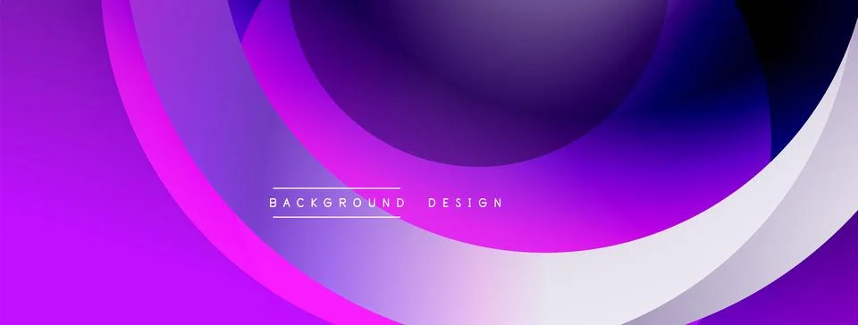 Background design with overlapping circular shapes, featuring smooth gradients Stock Illustration