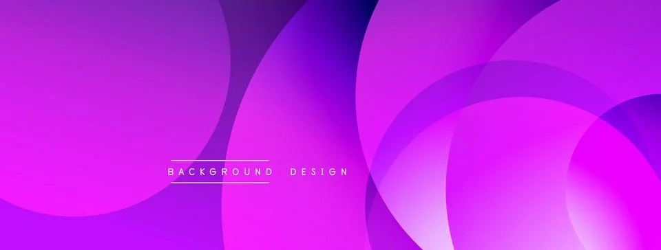Background design with overlapping circular shapes, featuring smooth gradients Stock Illustration