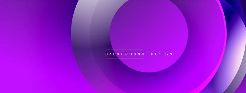 Background design with overlapping circular shapes, featuring smooth gradients Stock Illustration