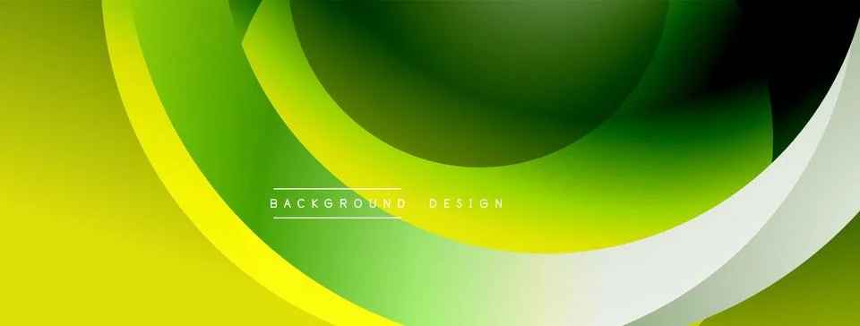 Background design with overlapping circular shapes, featuring smooth gradients Stock Illustration