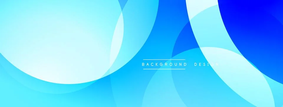 Background design with overlapping circular shapes, featuring smooth gradients Stock Illustration