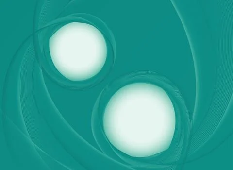 Background design with round patterns in green Stock Illustration
