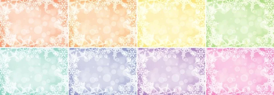 Background design with snowflake patterns Stock Illustration