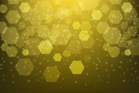 Background design with yellow abstract patterns Illustrazione stock