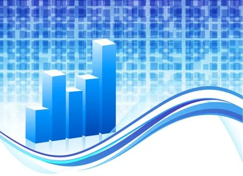 Background with diagram Stock Illustration