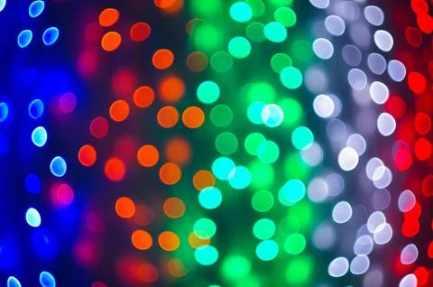 Background of different color blurred light spots Stock Photos