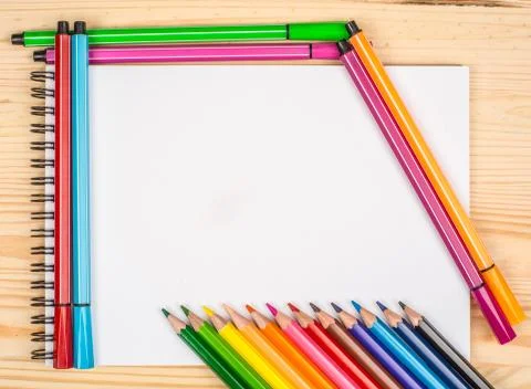 Background from different objects for drawing Stock Photos