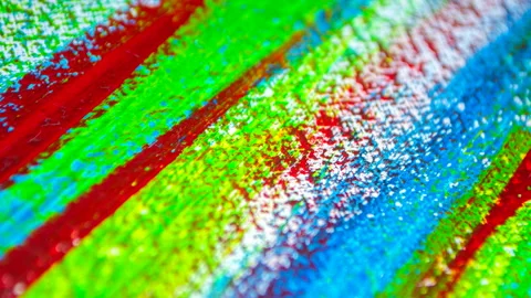 Background from different strokes of red, yellow, green and blue paint Stock Footage 147903815