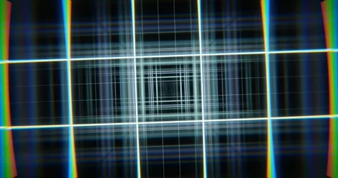 Background with digital grid moving in space. Stock Footage 264157510