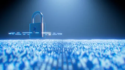 Background of Digital Network Security Protection 库存影片 313858710