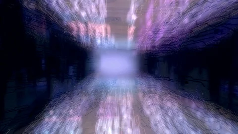 Background Digitalization of Information Flow Moving Through Stock Footage 95642763